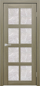Товар Межкомнатная дверь Легенда К-8 Тон Неаполь Остекление Гранит прозрачный